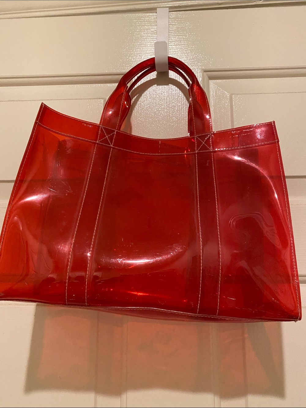 Red Clear Tote Bag - Women